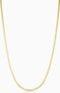 Oradina 14K Yellow Gold Park Avenue Herringbone Choker