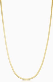 Oradina 14K Yellow Gold Park Avenue Herringbone Choker