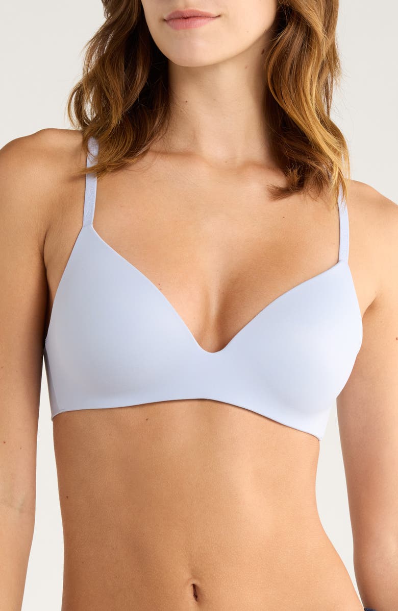 Calvin Klein Wireless T-Shirt Bra, Main, color, Casual Blue