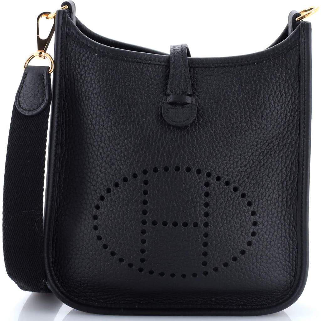 Pre-owned Hermes Hermes Evelyne Bag Gen Iii Clemence Tpm In Black