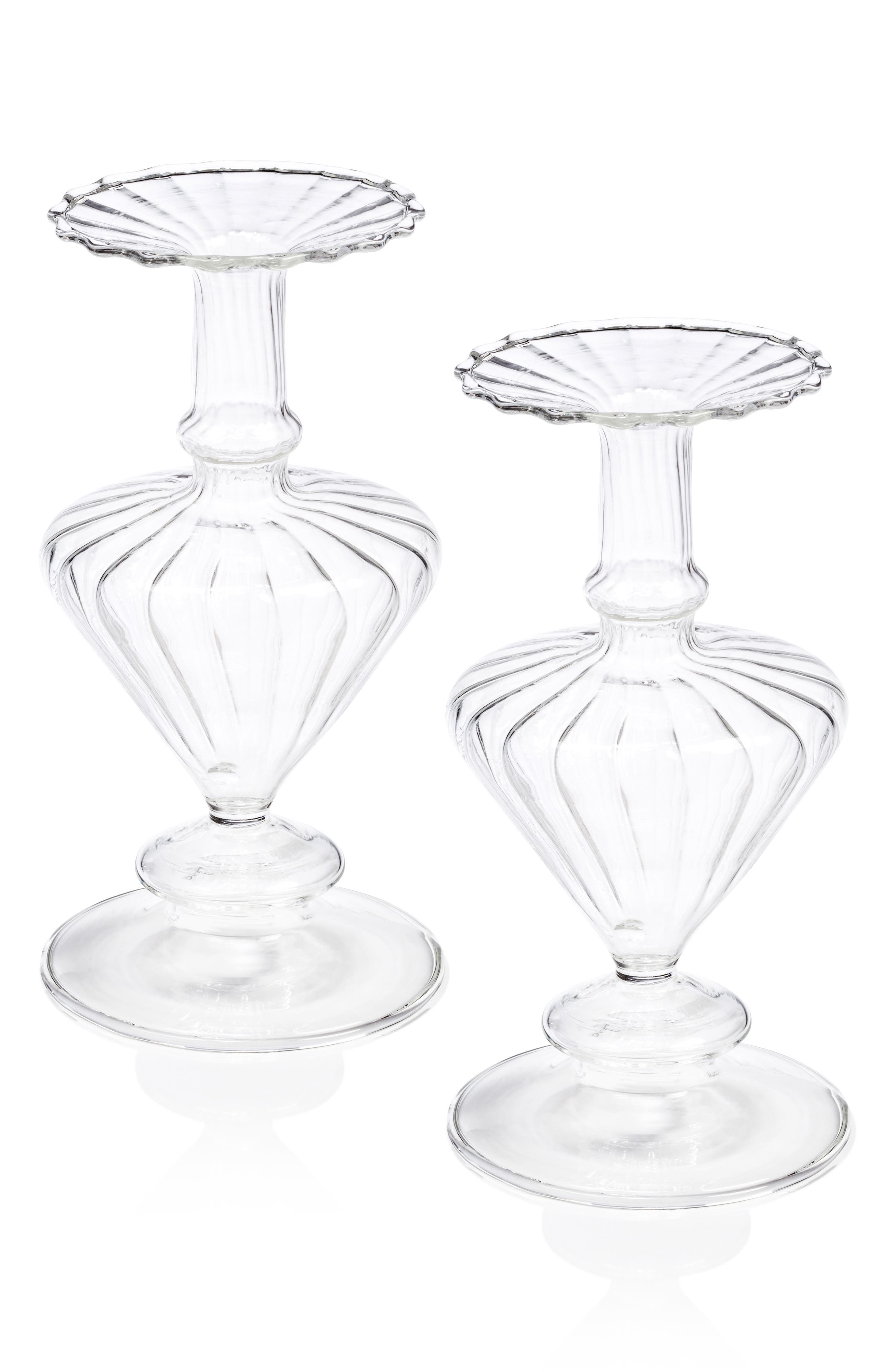 Zodax Pompidou Set of 2 Glass Vases