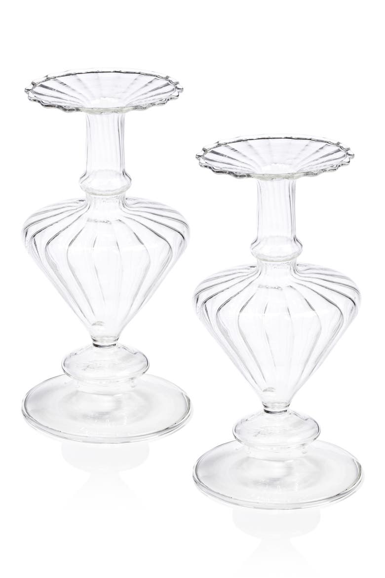 Pompidou Set of 2 Glass Vases, Main, color, CLEAR
