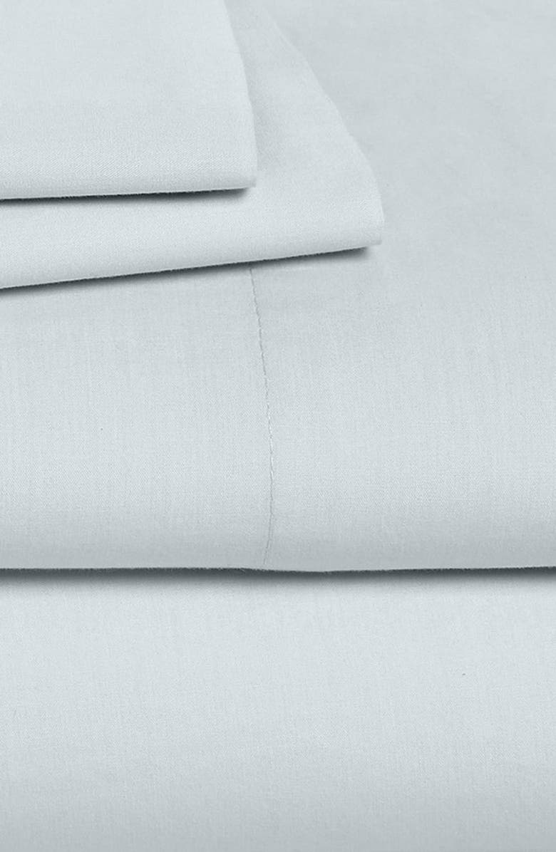 Nordstrom at Home Percale Sheet Set, Alternate, color, Blue Pearl