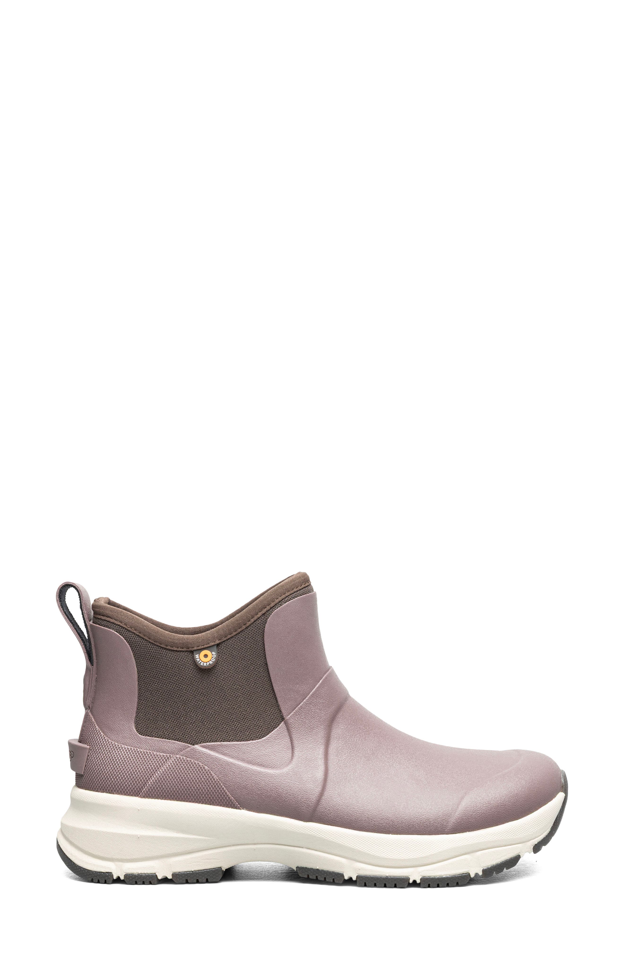 Spruce Waterproof Mid Chelsea Boot, Alternate, color, RAISIN