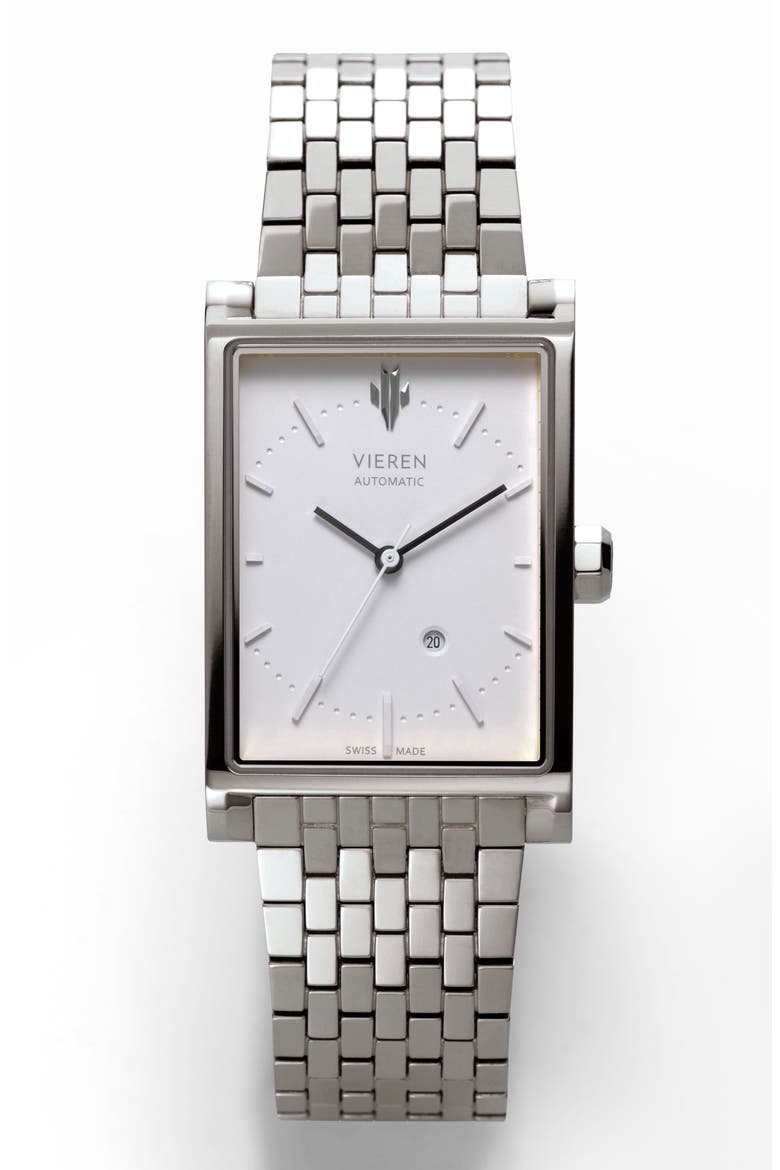 Matte White Swiss Automatic Watch, Main, color, White