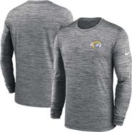 Nike Men's Nike  Anthracite Los Angeles Rams Velocity Long Sleeve T-Shirt