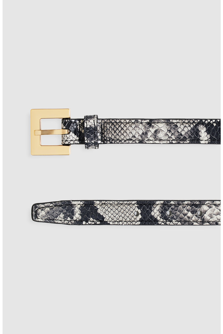 Nicola Belt, Alternate, color, Black And White Snake