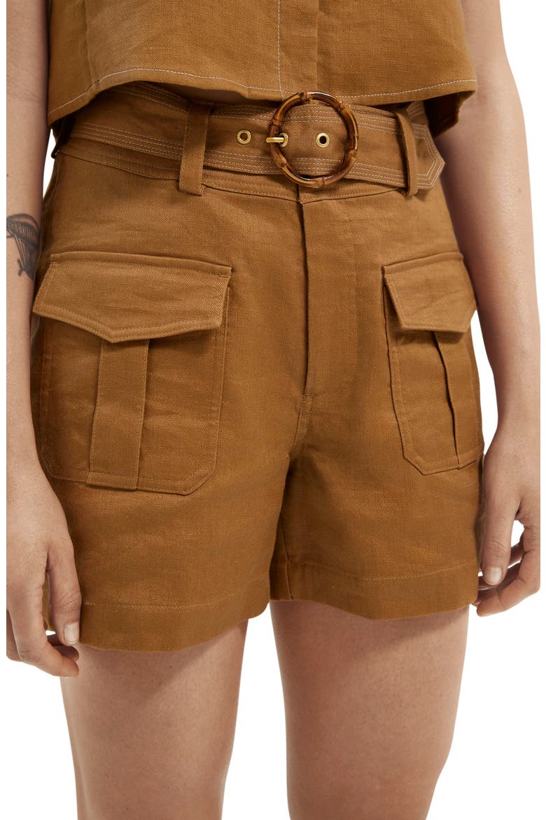 Belted Utility Shorts, Alternate, color, SAND