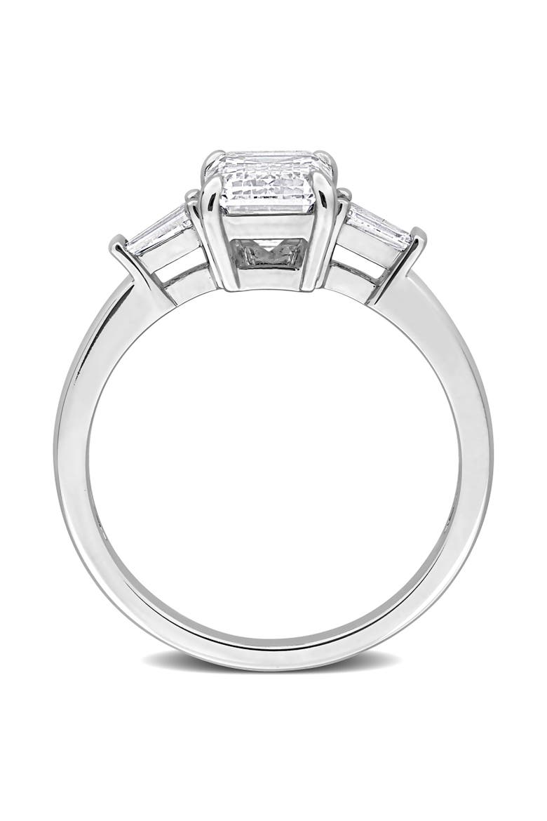 2-1/3 CTW Lab Grown Diamond 3-Stone Ring 14k, Alternate, color, White Gold