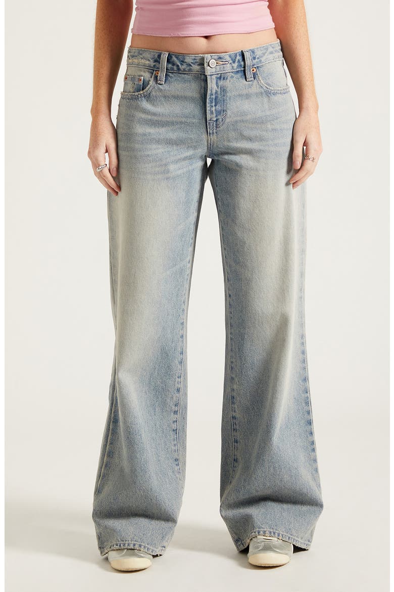 Casey Low Rise Baggy Jeans, Main, color, MEDIUM INDIGO