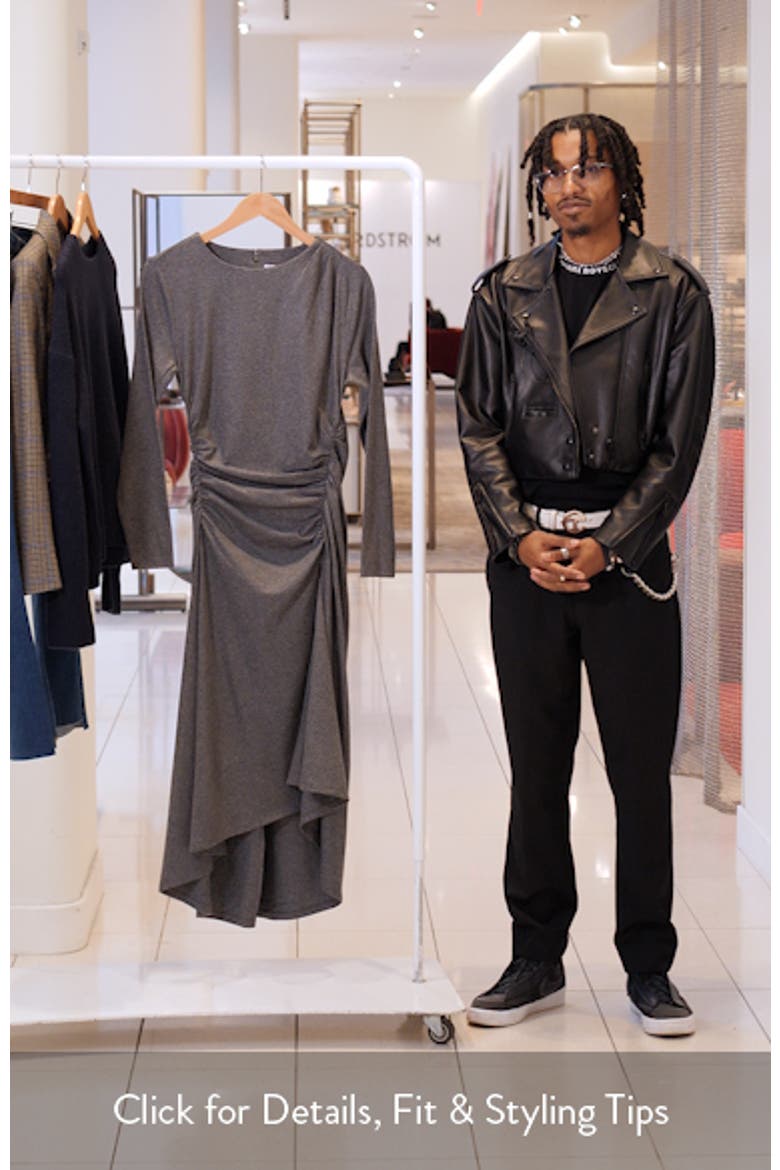 Theodora Ruched Long Sleeve Midi Dress video