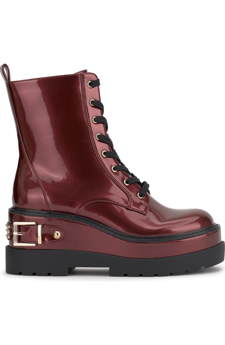Jessica Simpson Imelda Lace-Up Platform Moto Bootie, Alternate, color, Oxblood
