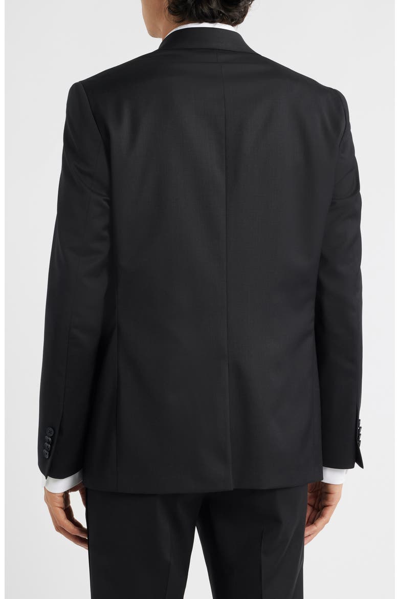 Ryder Peak Lapel Black Stretch Wool Tuxedo Jacket, Alternate, color, BLACK