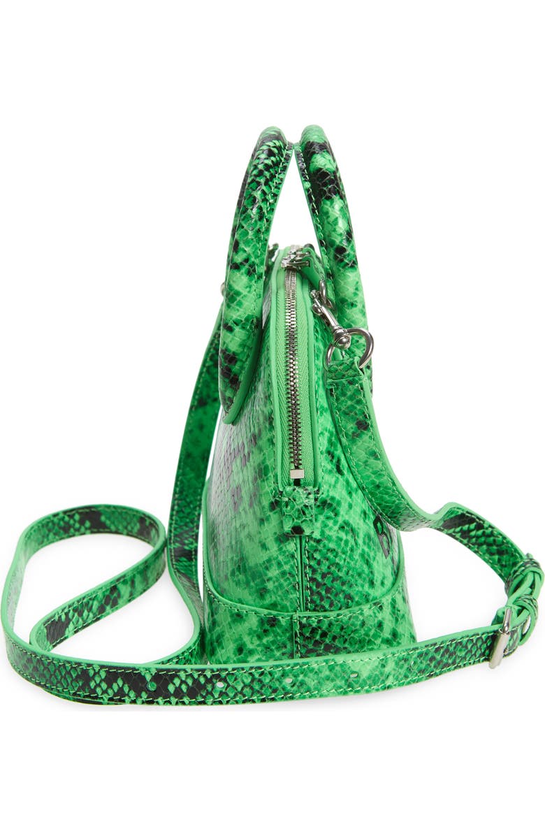 Balenciaga Extra Extra Small Ville AJ Snake Embossed Leather Satchel, Alternate, color,
