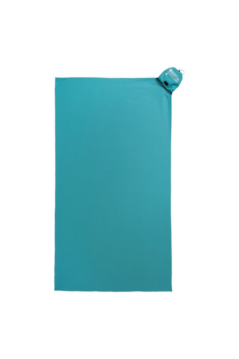 Plain Clip Travel Towel, Alternate, color, Teal