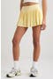 Pleated Miniskort