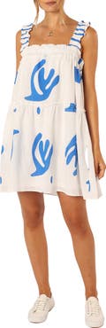 Petal & Pup Elena Print Sleeveless Minidress