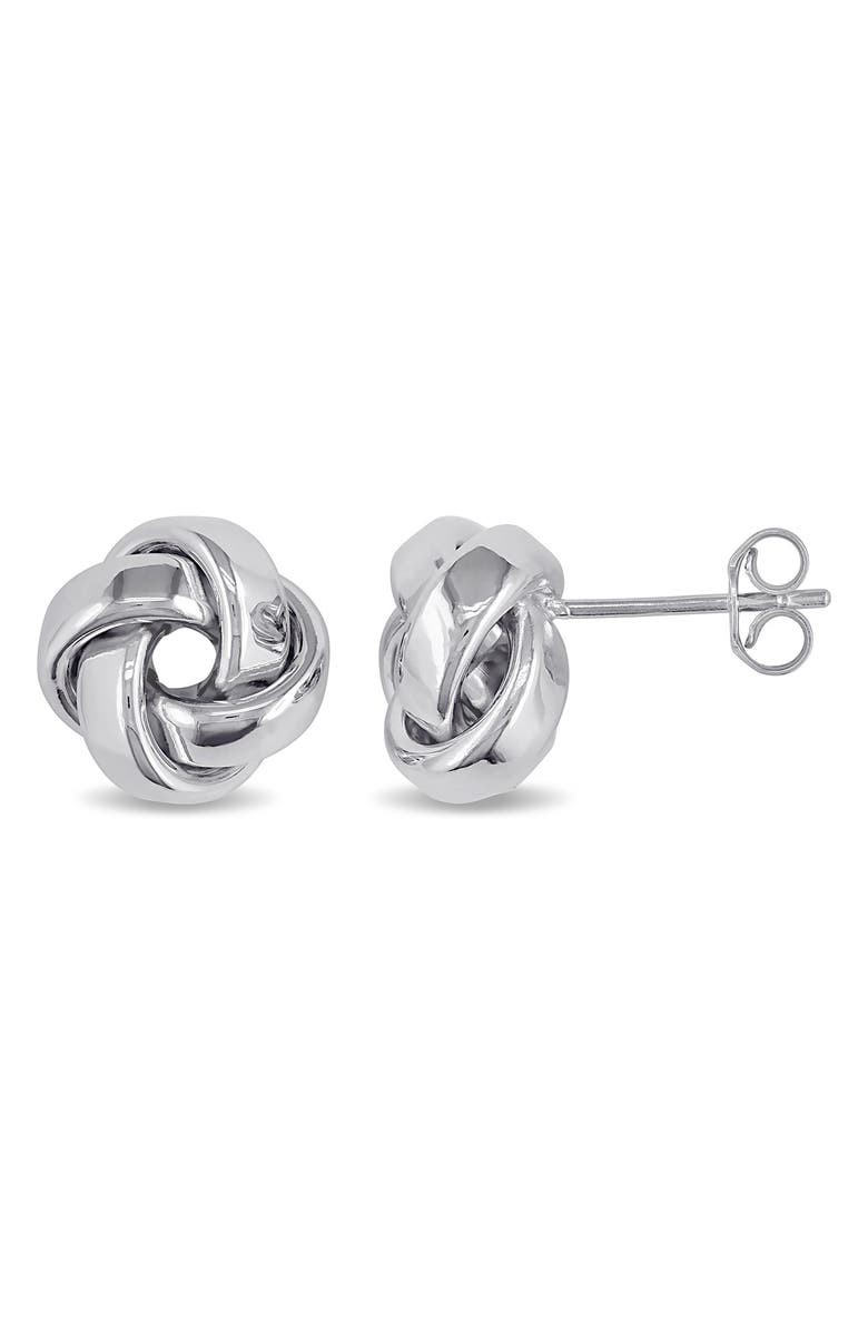 DELMAR Love Knot Stud Earrings, Main, color, 