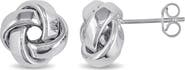 DELMAR Love Knot Stud Earrings