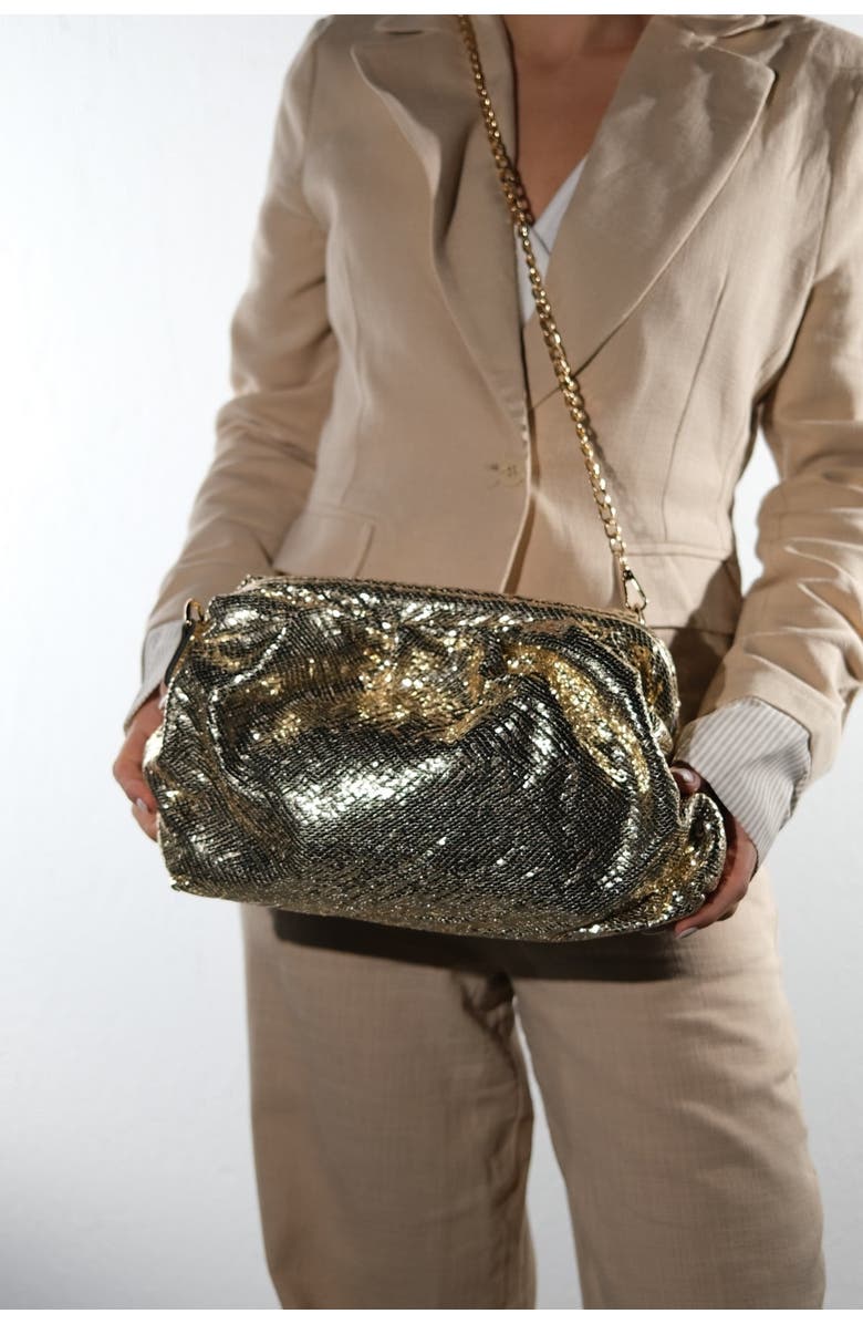 Prologue Shoes Uvera Fashion Handbag, Main, color, Gold