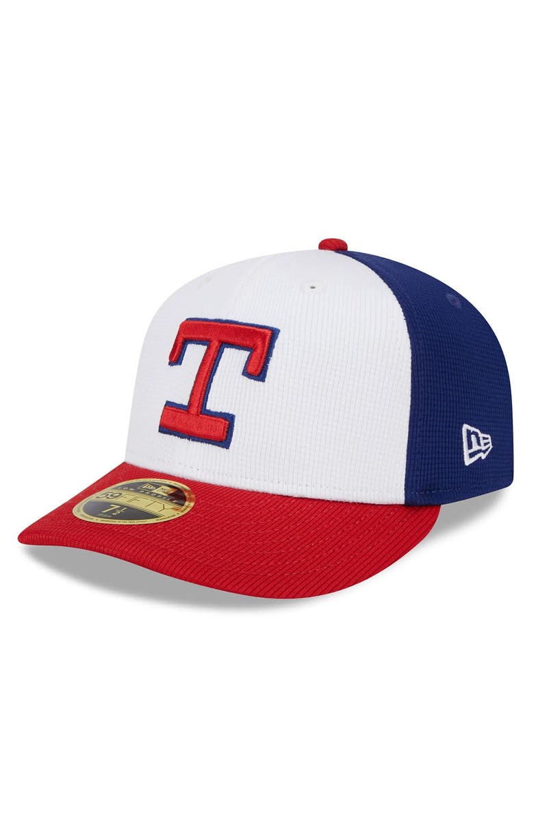New Era Men's New Era  White Texas Rangers 2024 Batting Practice Low Profile 59FIFTY Fitted Hat, Alternate, color, 