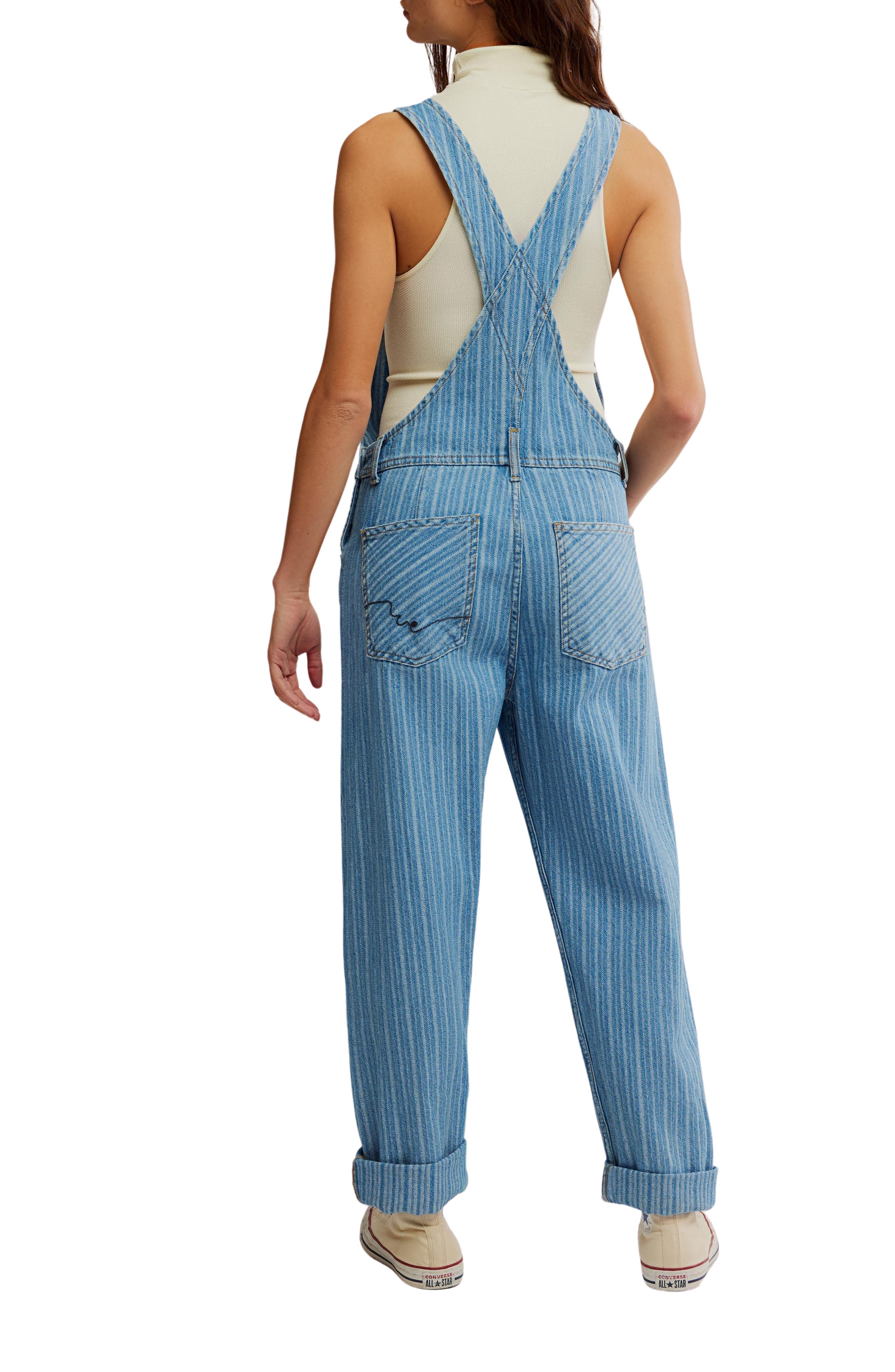 Ziggy Stripe Denim Overalls - image 2