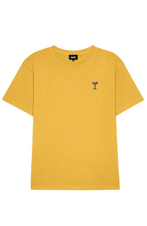 Dalix Mens Espresso Martini Midweight Garment Dye Tee