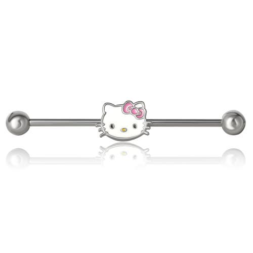 Hello Kitty Womens Cartilage Earring Jewelry In Silver
