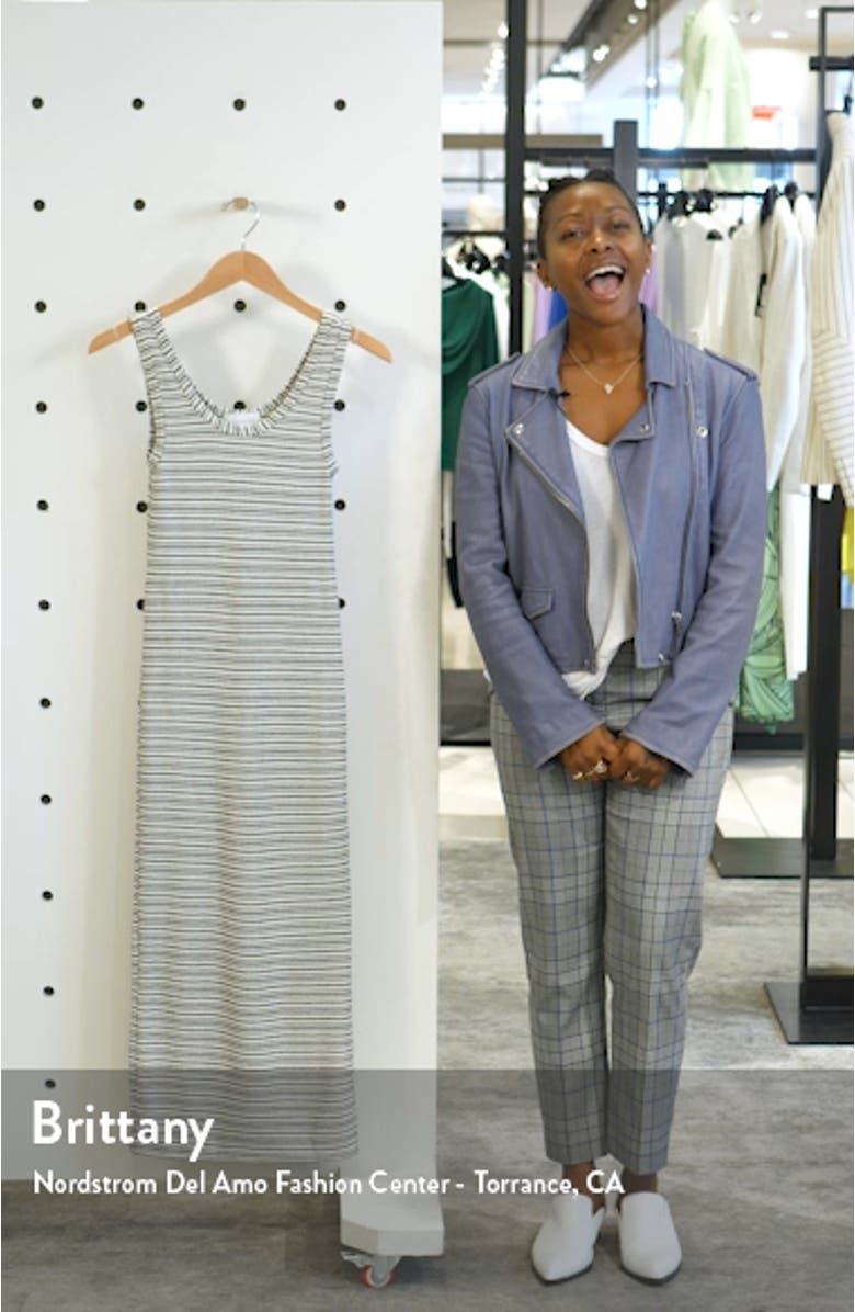 Stripe Column Midi Dress, sales video thumbnail