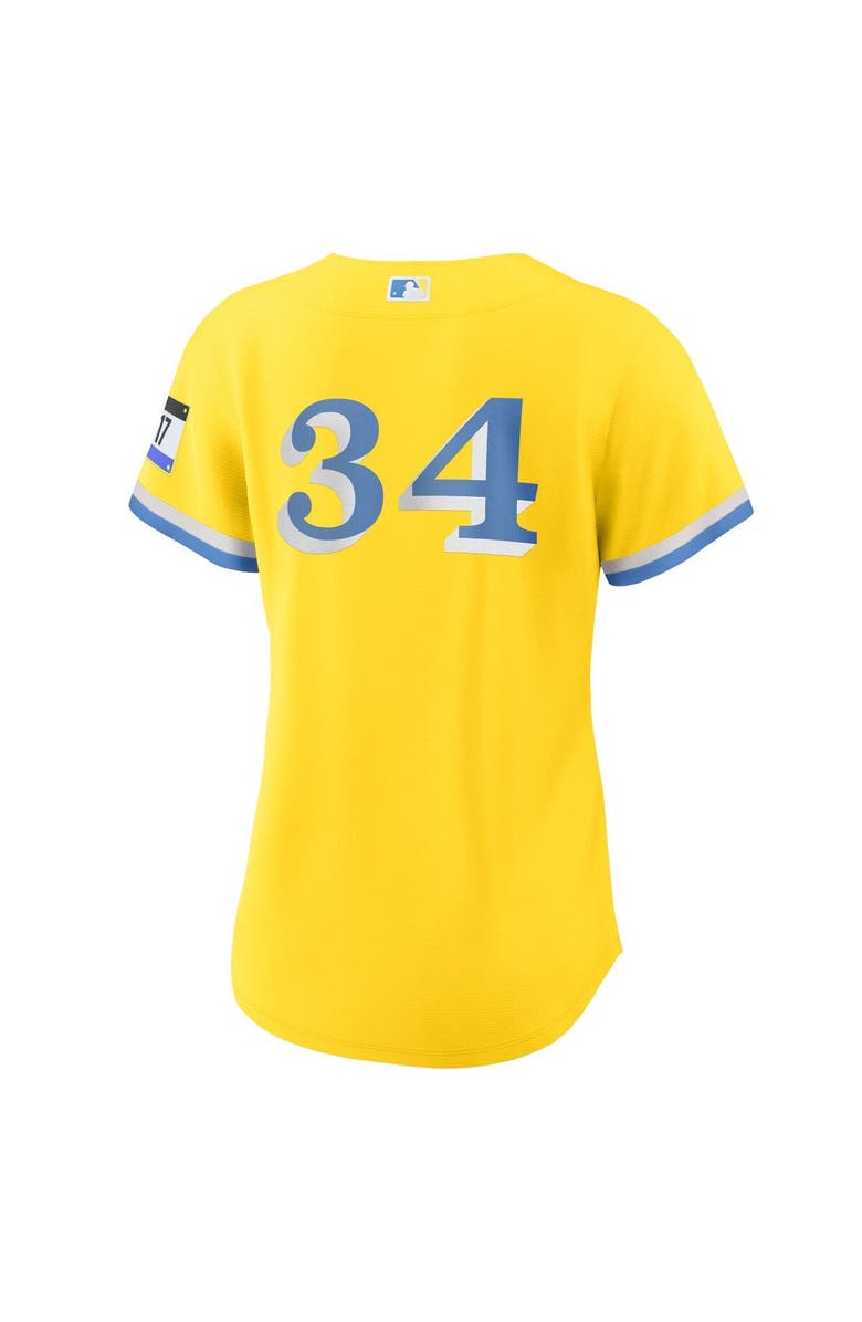 Nike Women's Nike David Ortiz Gold Boston Red Sox City Connect Replica Player Jersey, Alternate, color, Gold