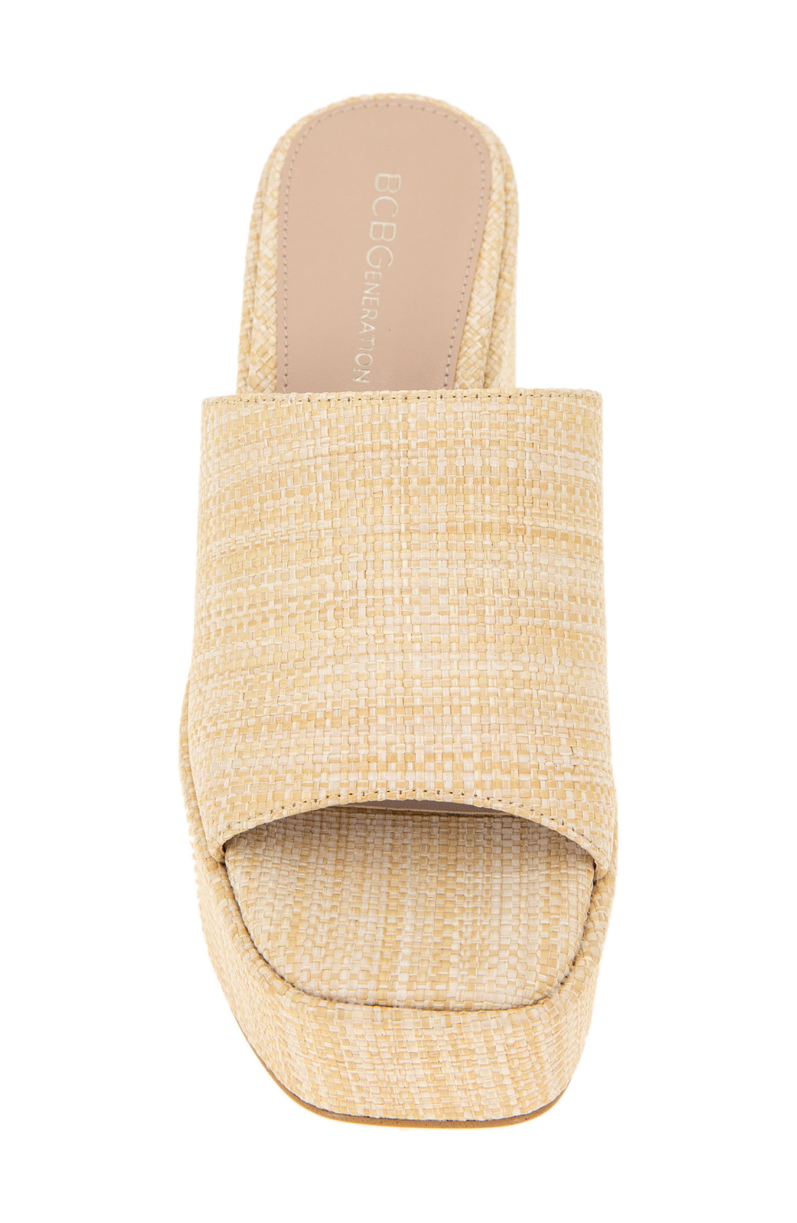 BCBGeneration Swoop Platform Slide Sandal, Alternate, color, 