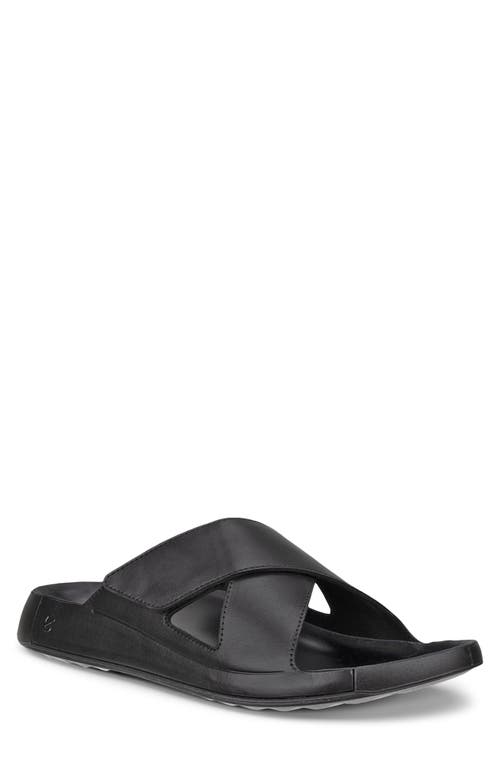 ECCO Cozmo Water Resistant Slide Sandal in Black 