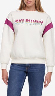 Wildfox Ski Bunny Varsity Sweatshirt