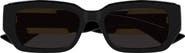 Bottega Veneta 53mm Rectangular Sunglasses
