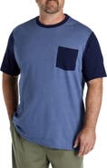 Harbor Bay by DXL Big & Tall Moisture-Wicking Pocket T-Shirt
