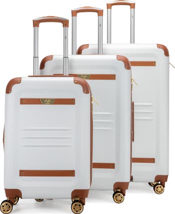 19V69 ITALIA Vintage 3 Piece Expandable Spinner Luggage Set