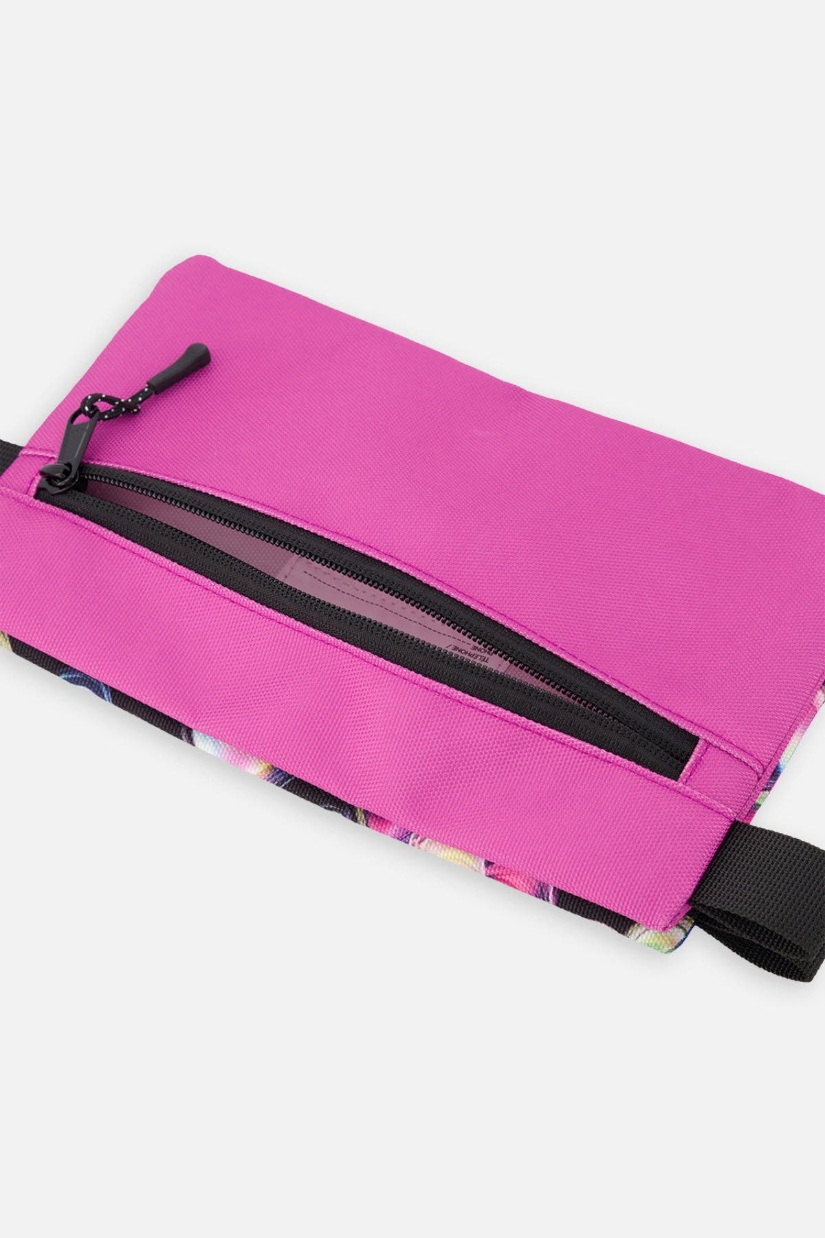 Deux par Deux Hearts Practical Charming Double-Compartment Pencil Case, Alternate, color, Black Printed With Hearts