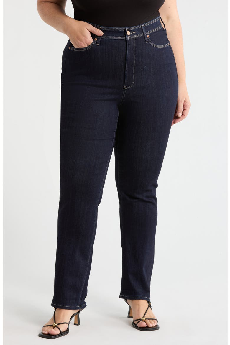 Marilyn Cuffed Straight Leg Jeans, Main, color, MORNINGTIDES