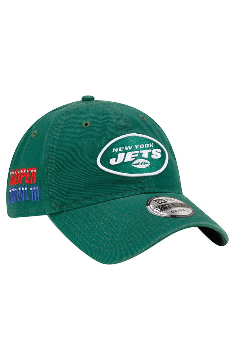 New Era Men's New Era Green New York Jets Distinct 9TWENTY Adjustable Hat, Main, color, Green