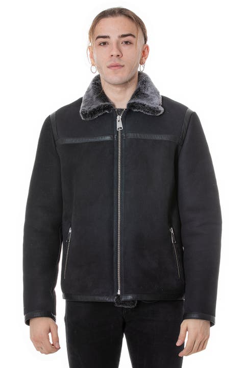Hugh Suede Shearling Jacket
