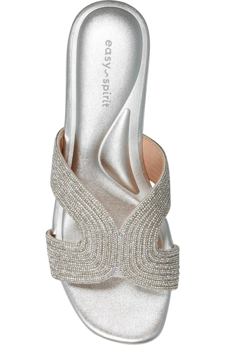 Easy Spirit Colter Slide Sandal, Alternate, color, Silver