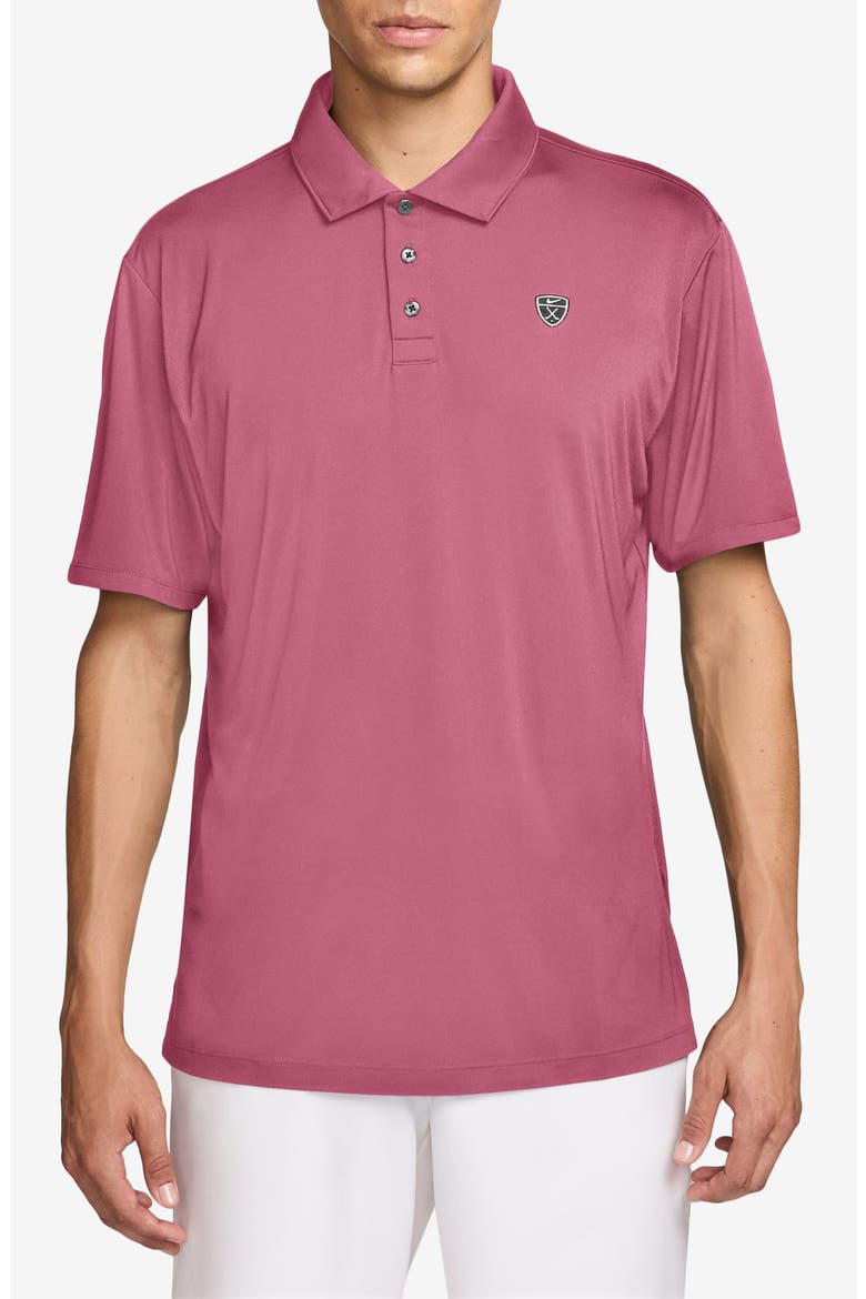 Dri-FIT Par 5 Golf Polo, Main, color, PEONY/ WHITE