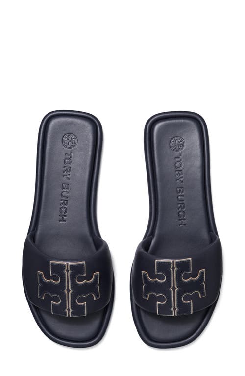 Tory Burch Double-t Leather Sport Slide Sandal