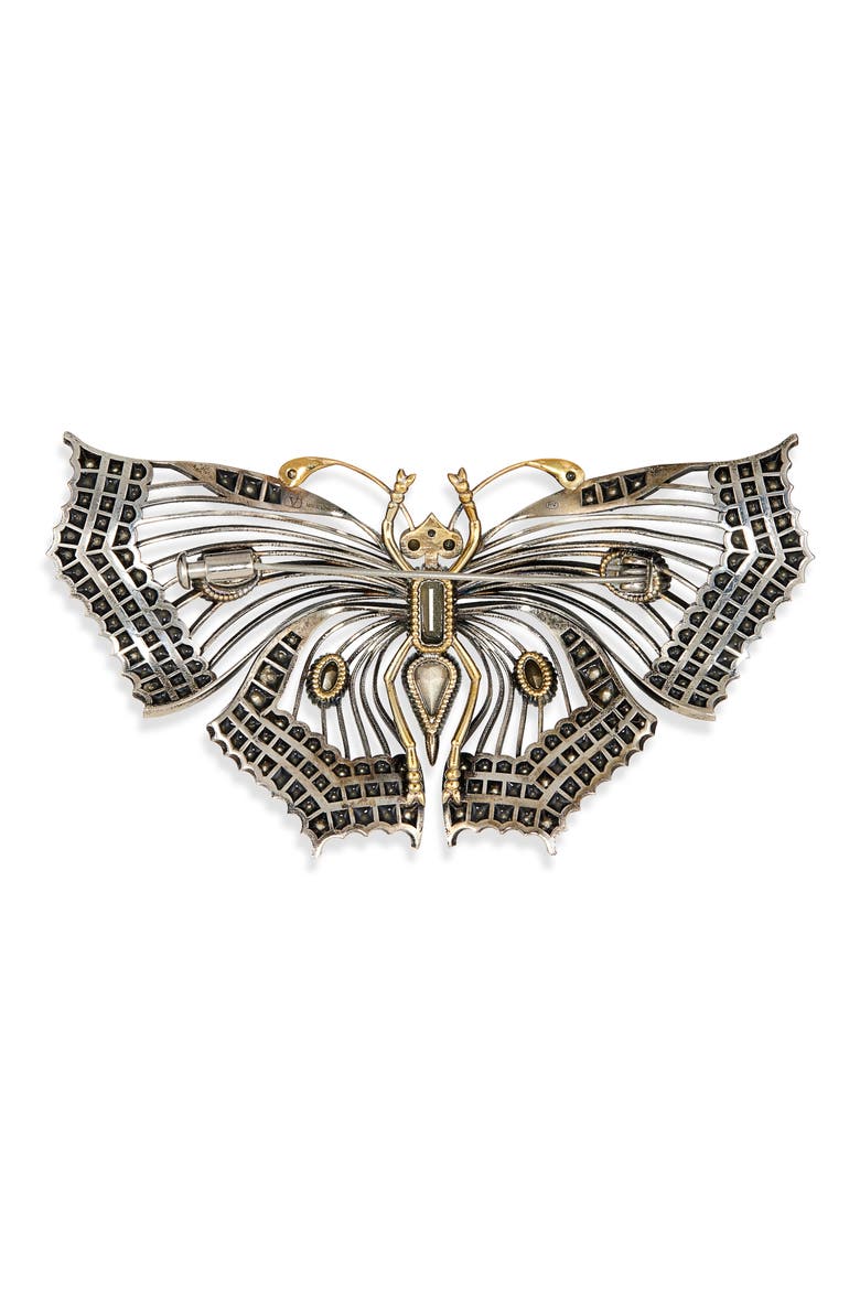 Vouloirvoler Butterfly Brooch, Alternate, color, SILVER MULTI