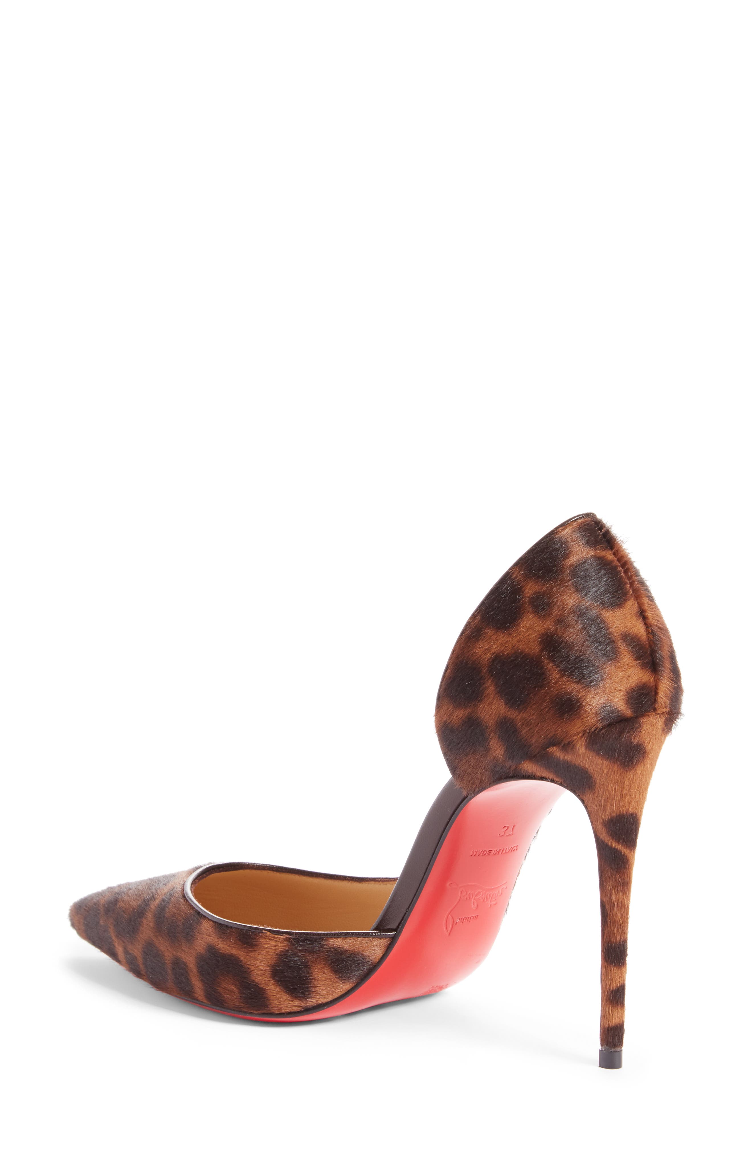 So Kate Genuine Calf Hair Half d'Orsay Pump, Alternate, color, LEOPARD LEATHER