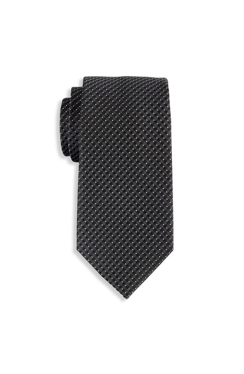 Michael Kors Big & Tall Peregrine Mini Dotted Tie, Main, color, Black