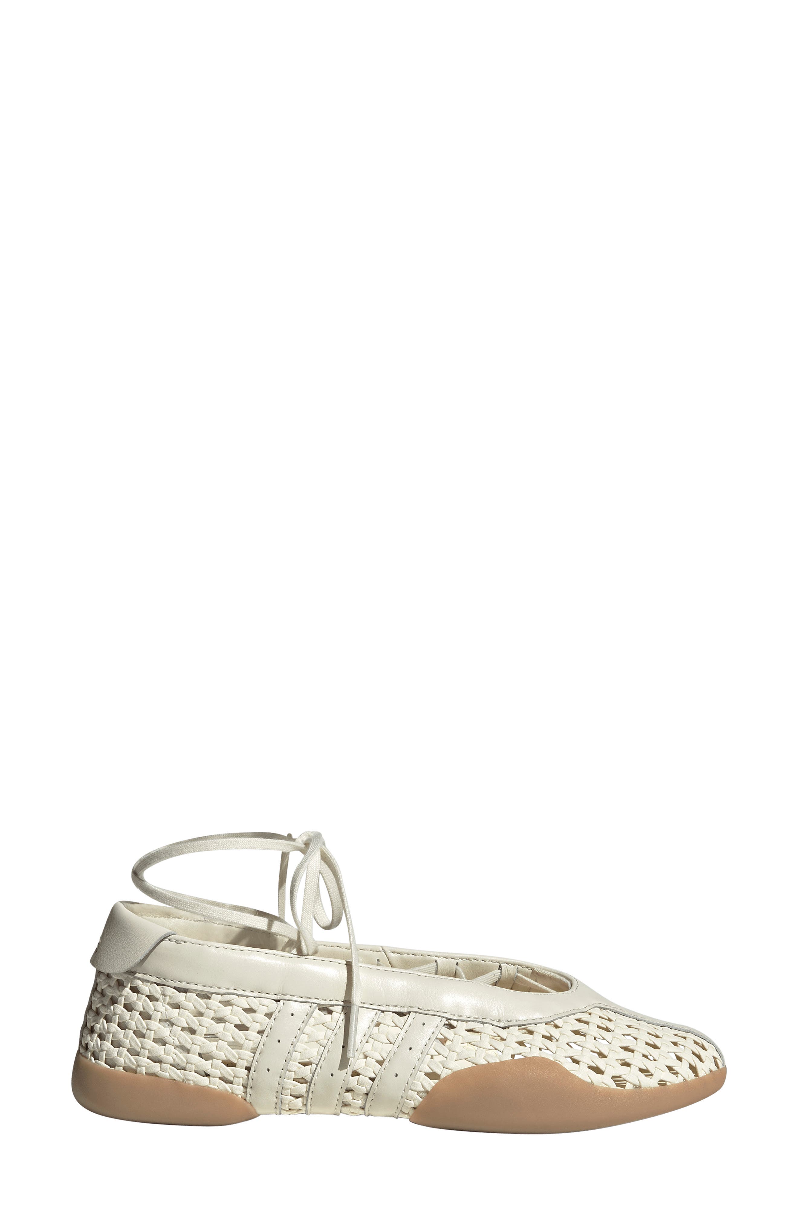 adidas Taekwondo Mei Ballet Flat, Alternate, color, Cream White/ Cream White/ Gum4