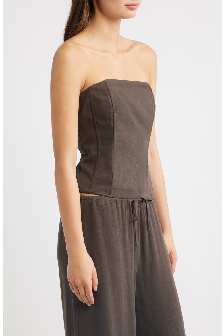 Marissa Corset Top, Alternate, color, BROWN