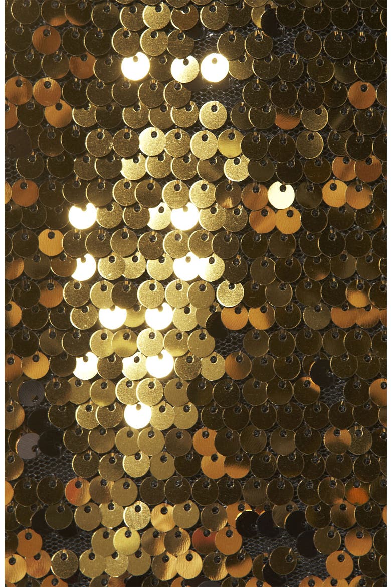 Sequin Top, Alternate, color, GOLD/ BLACK