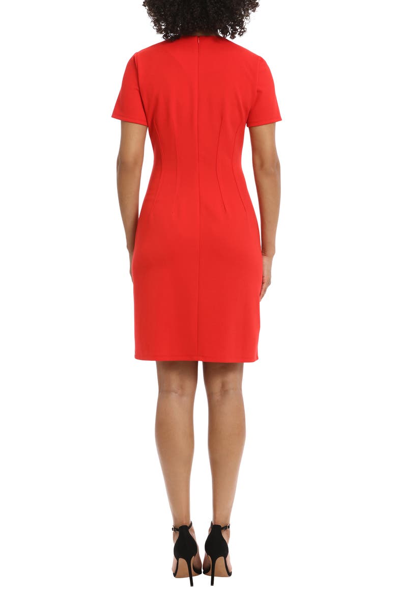 Knit Sheath Dress, Alternate, color, RACING RED